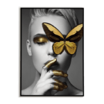 Tableau Golden Butterfly Lady