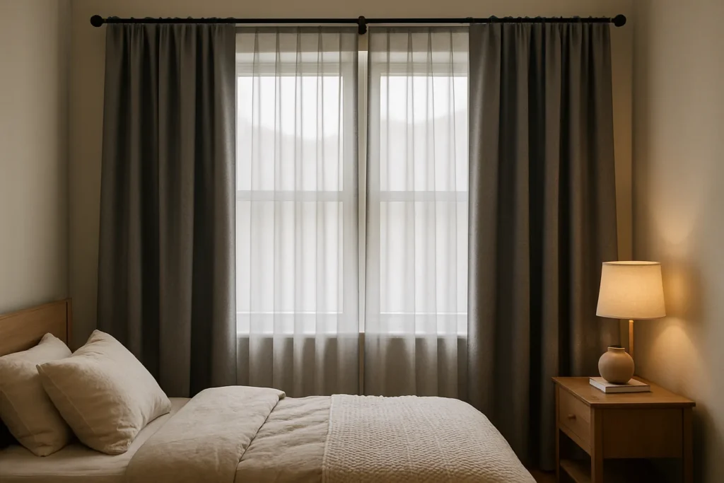 ستائر مودرن رصاصي