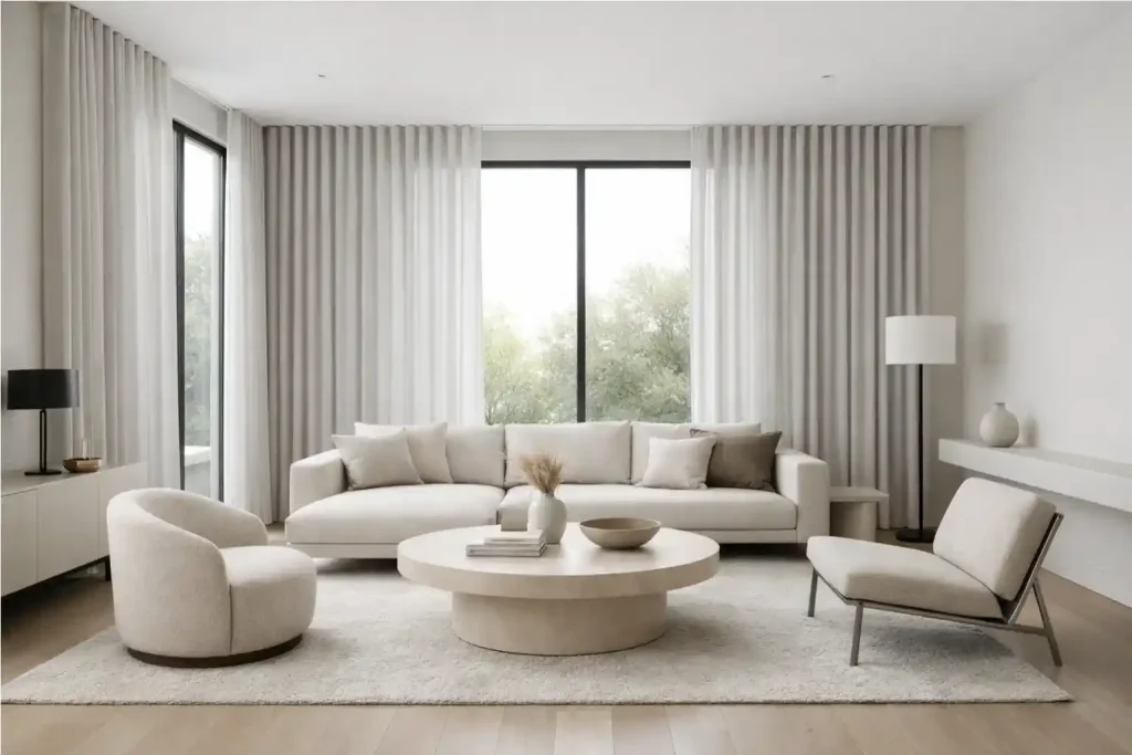 modern curtain designs for living room
