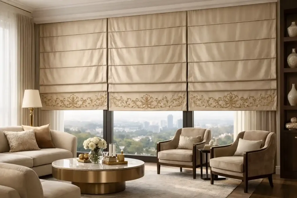 Roman curtains luxury for living rooms