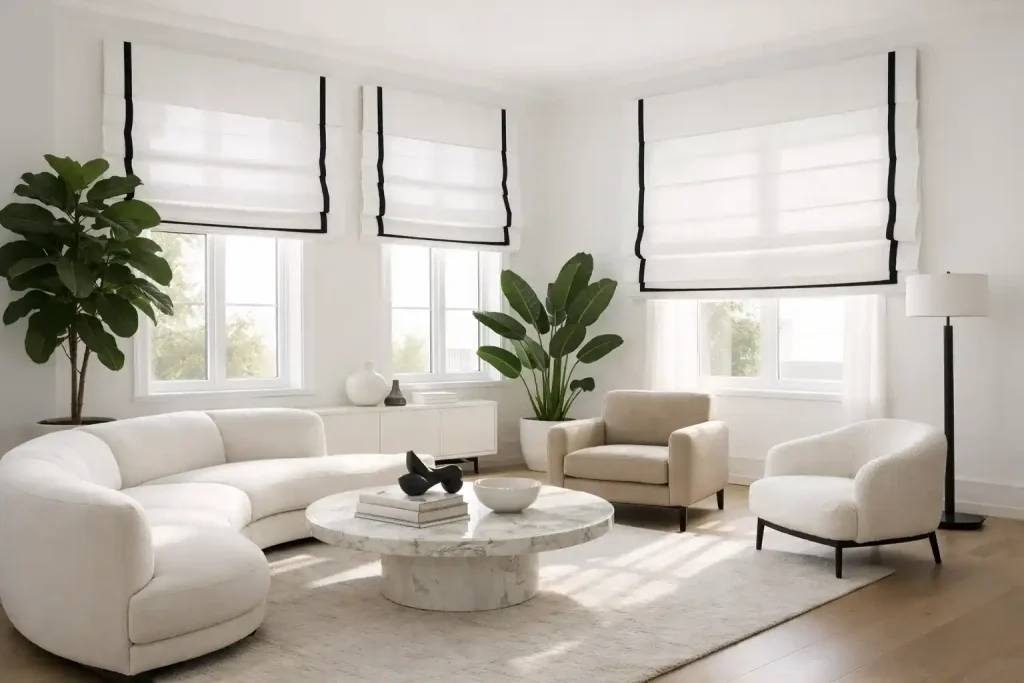Roman curtains luxury for living rooms